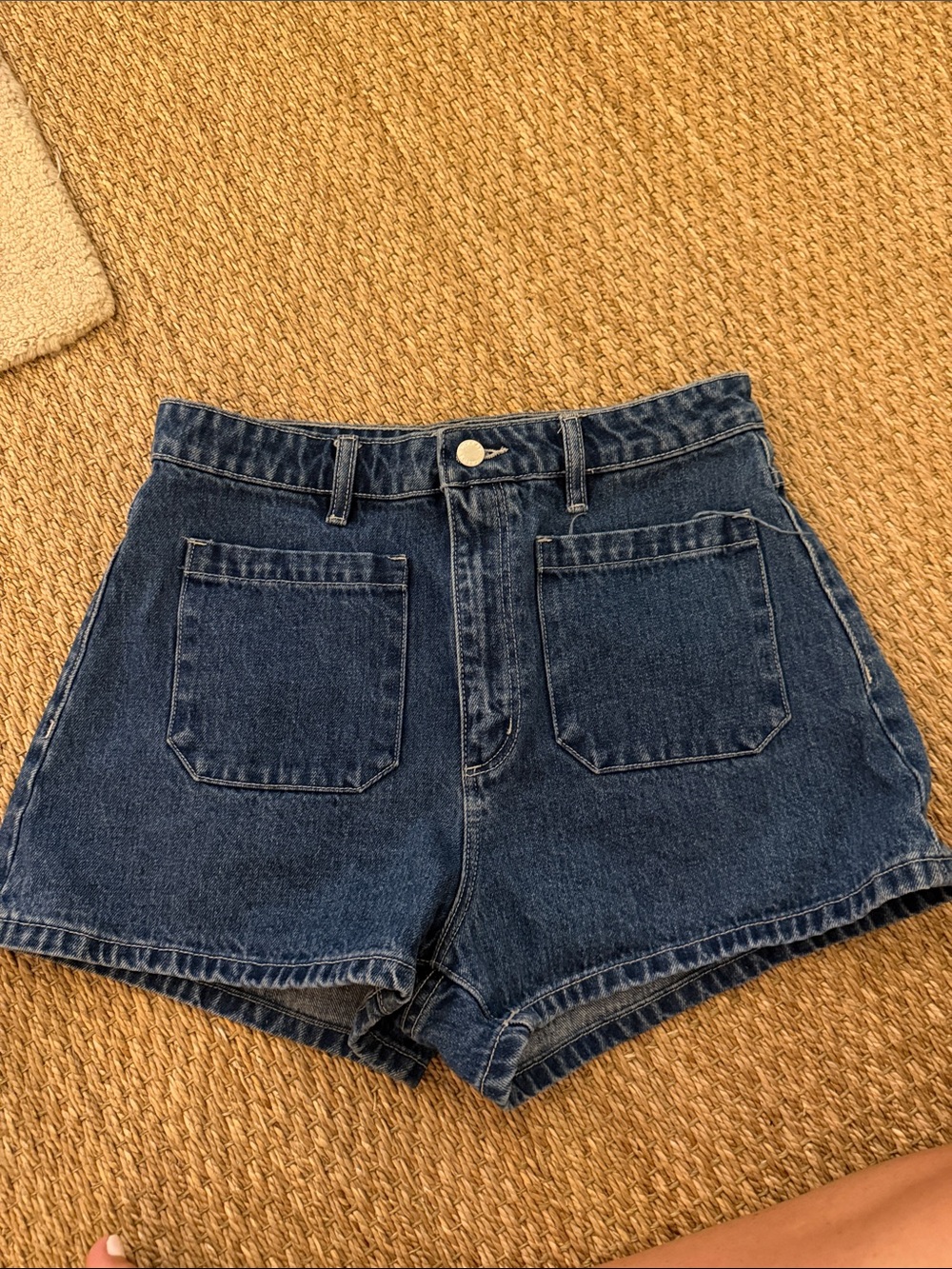 ROLLA'S High Waist Dark Blue Denim Shorts